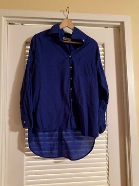 NATURAL LIFE Navy Button-Front Shirt